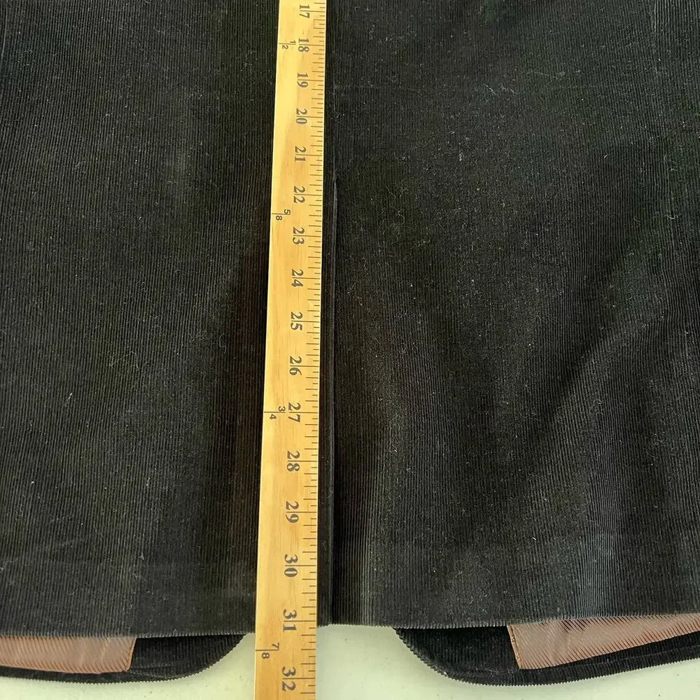 Di Quattro Mens Corduroy Sport Blazer Jacket 100% Cotton Preppy Black Sz 42R